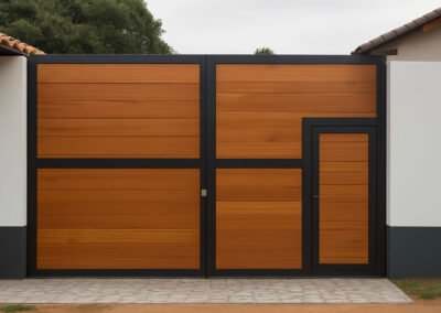 Portón de herrería